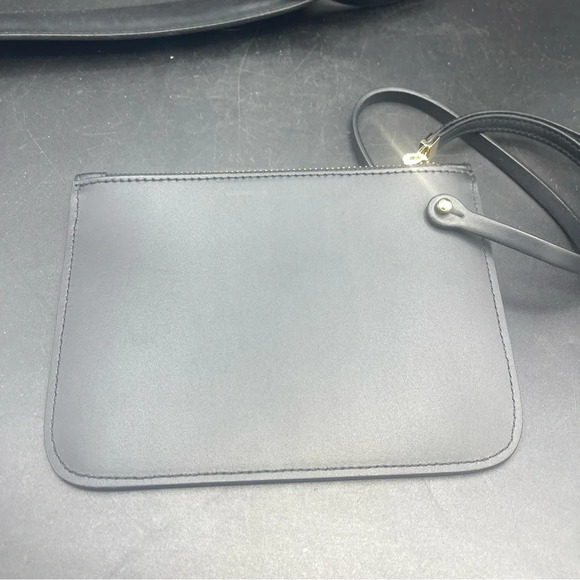 Teddy Blake Elisa Bucket Bag and Wallet Black and Red Lining - Picture 2 of 9